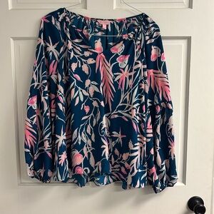 Like new Lilly Pulitzer Charleigh balloon sleeve top